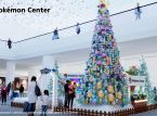 Perusahaan Pokémon merayakan liburan dengan pohon Natal setinggi 16 kaki yang terbuat dari boneka